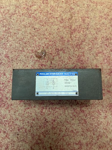 Poclain hydraulics check vale - hydraulics,