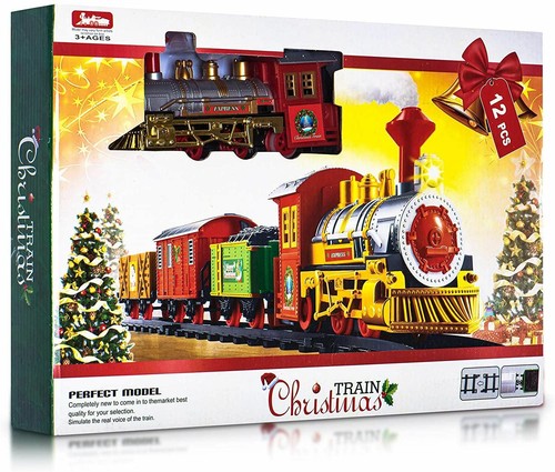 12pc christmas train - train, track