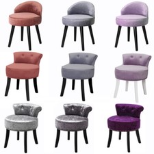 Velvet Dressing Table Stool