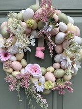 Easter bunny pink floral - pink,