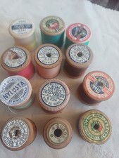 12 Vintage Cotton Reels