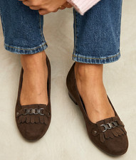 Ladies Womens Loafers Low Heel
