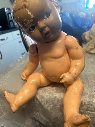 Vintage doll stamped - ,