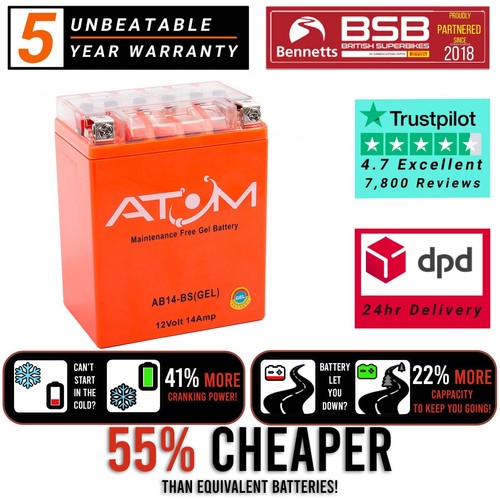 Atom ab14 gel motorcycle - atom, ab14-bs