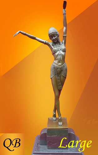 Art deco bronze egyptian - bronze,
