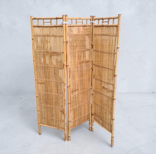 Vintage bamboo room divider - bamboo,