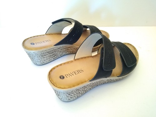 Pavers wedge slip sandals - wedge,
