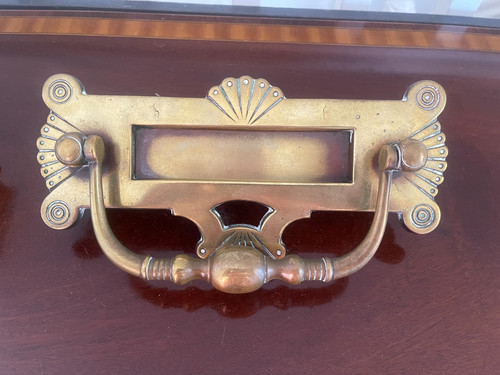Antique vintage brass letter - ,