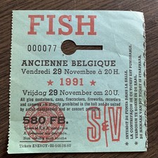 Vintage 1991 Fish gig ticket