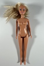 Vintage Simba Steffi Love Doll Nude Ash Blond Hair Blue Eyes 