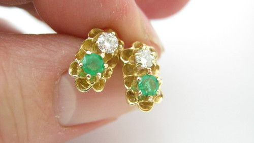 14ct gold emerald - 14ct,