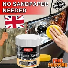 Car Headlight Restoration Polish Headlamp Scratch Remover & Oxidation Cleaner UK