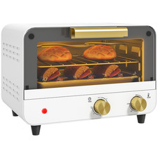 HOMCOM Small Toaster Oven, 12L