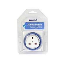 24 Hour Segment Timer Switch Programmable On Off Function UK Mains Plug