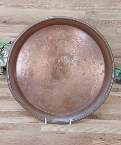 Copper oriental willow pattern - oriental,