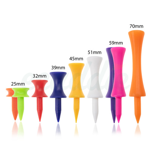 Plastic castle golf tees - castle,