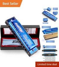 Beautifully Crafted 10-Hole Diatonic Harmonium - Key of Bb for Music Enthusiasts