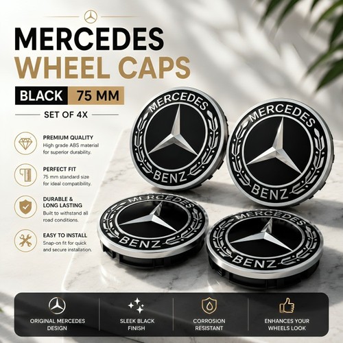 Black mercedes benz 75mm - 4,
