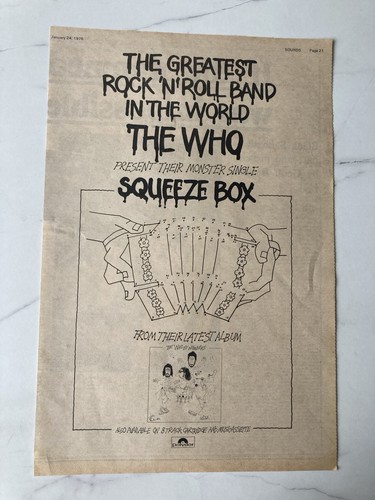 The who squeeze box - who, x