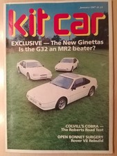 Kit Car January 1987. Ginetta G32, Rover V8, Libra Cobra, CN Sprint, Griffon