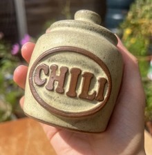 Tremar Pottery Cornwall Chilli Jar Vintage 1970s Stoneware Rustic VGC