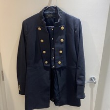 Zara Navy Gold Button Military