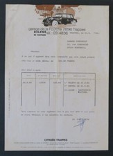 Invoice CITROEN TRAPPES
