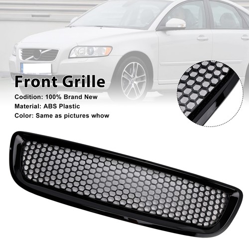 Gloss black front bumper - black,
