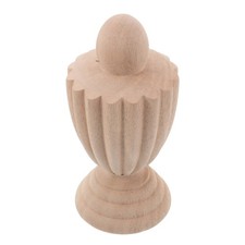  Unfinished Wood Finials: Decorative Craft Finials For Bed Post Staircases