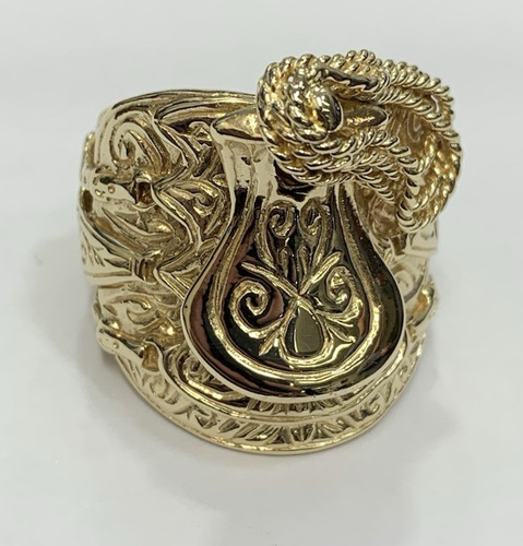9ct gold heavy saddle - 9ct,