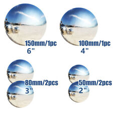6PCS Steel Silver Mirror Sphere Hollow Gazing Ball Home Garden Ornament Decor UK
