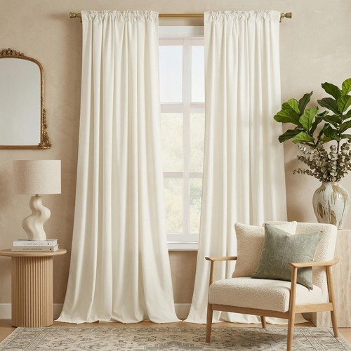 Nicetown ivory white curtains - nicetown,