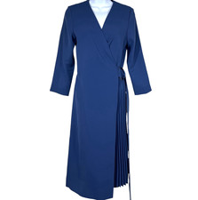 COS Wrap Dress Womens 4 Blue