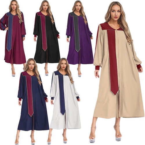 Women color block choir robes - women,