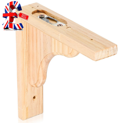 1pc wood shelf brackets - brackets,, 6"