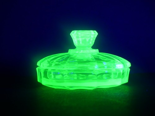 Vintage uranium green glass - vintage,