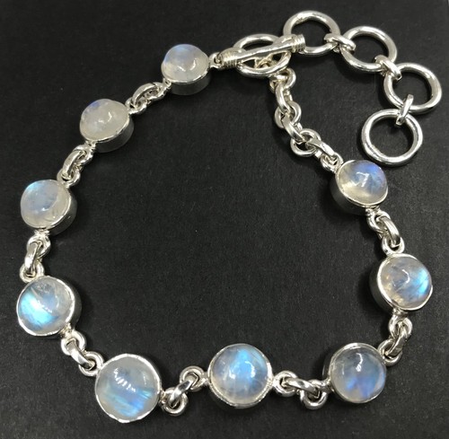 Rainbow moonstone bracelet - moonstone,