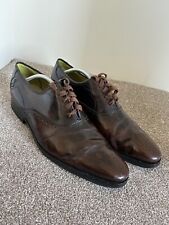 Oliver Sweeney Couronnes Size 10 Leather Shoes Brogue Patent Brown Wedding Derby