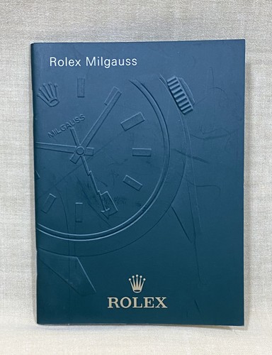 Rolex milgauss booklet - rolex,