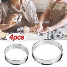4Pcs Stainless Steel Muffin