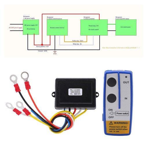 Car winch wireless remote - car,