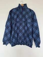 Sunderland Of Scotland Waterproof Breathable Windbreaker Coat Jacket Size L Blue