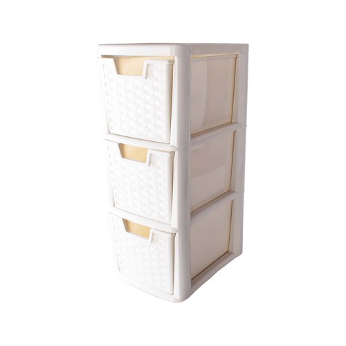 Cream rattan tower - cream,