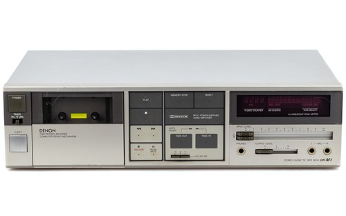 Denon tape deck silver - denon,