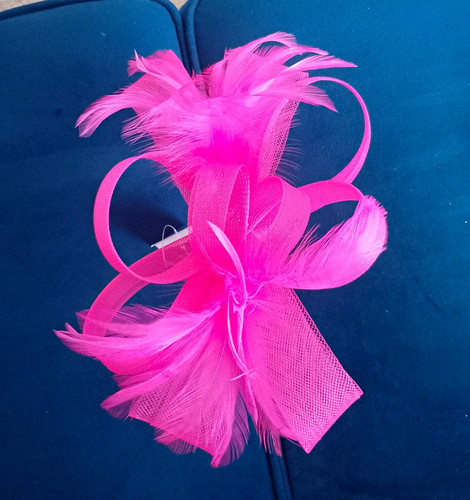 Women pink feather mesh - pink, &