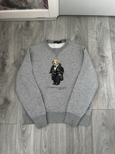 Ralph Lauren Toggle Coat Tuxedo Polo Bear Sweater