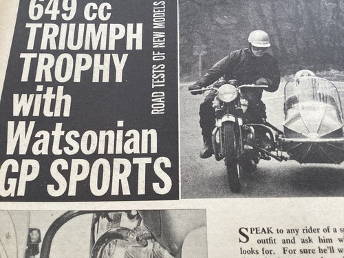 Triumph trophy 650cc - 650cc, watsonian