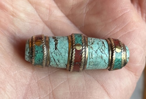 Vintage turquoise bead - vintage,
