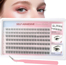 Sixstarhair Pre Glued Eyelashes 119Pcs Self Adhesive Cluster Lashes Kit with Twe