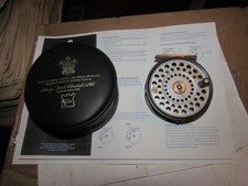 excellent lightly used hardy alnwick princess trout fly fishing reel + case etc